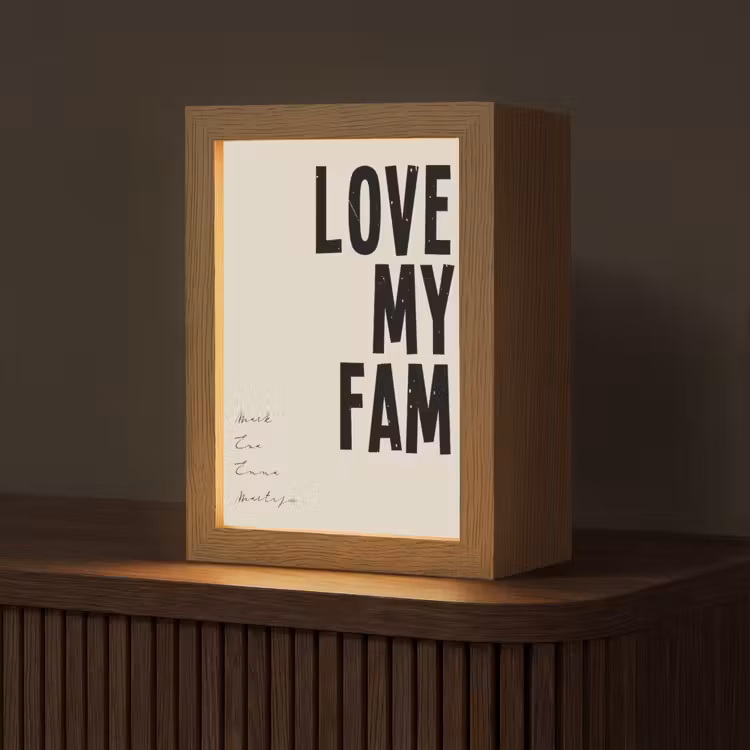 Gepersonaliseerde Lightbox - Love My Fam — 1