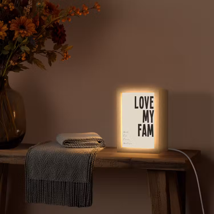 Gepersonaliseerde Lightbox - Love My Fam — 3