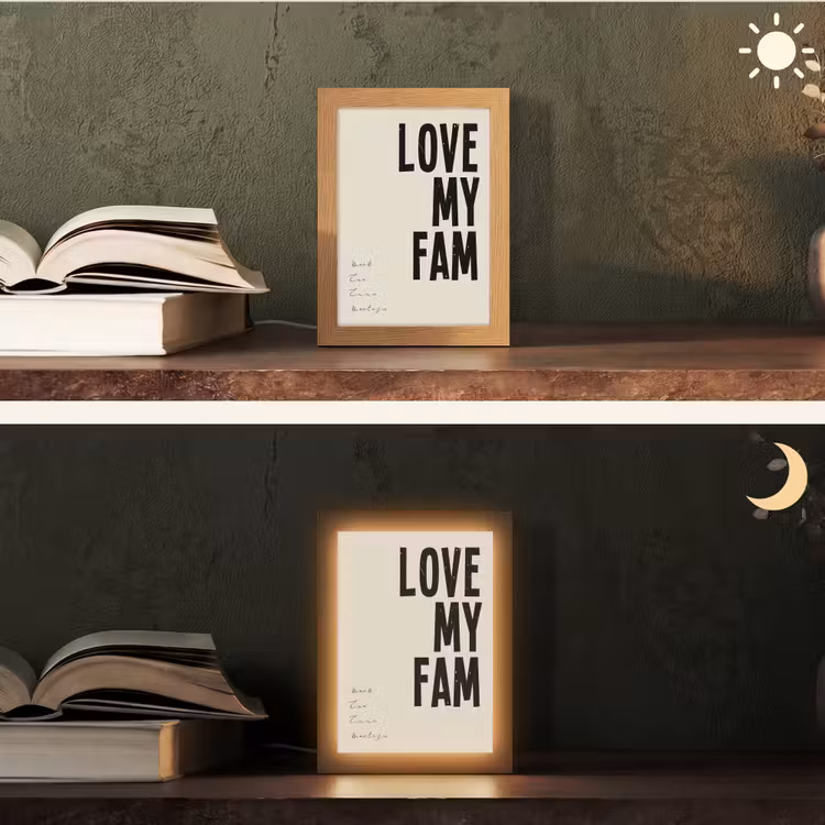 Gepersonaliseerde Lightbox - Love My Fam — 5
