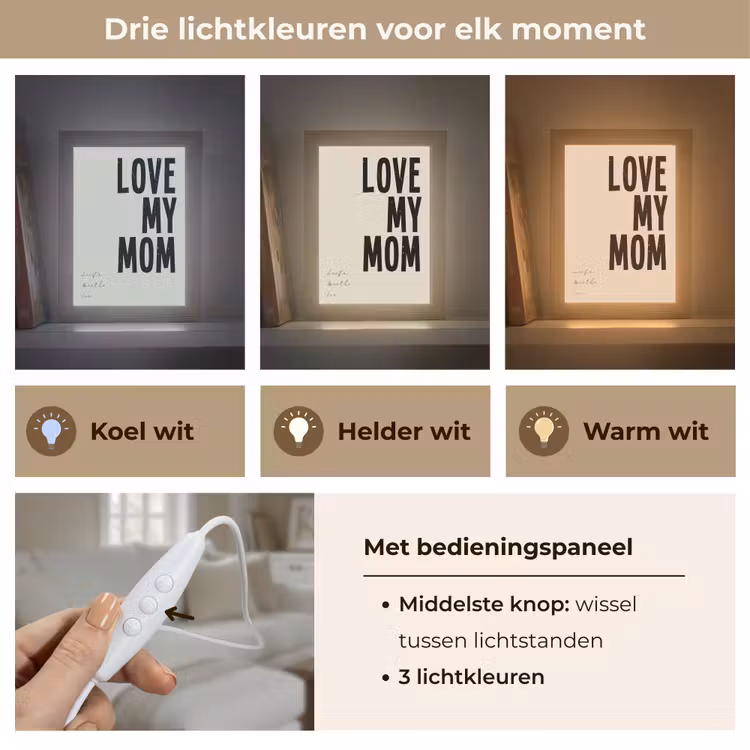 Gepersonaliseerde Lightbox - Love My Mom — 6