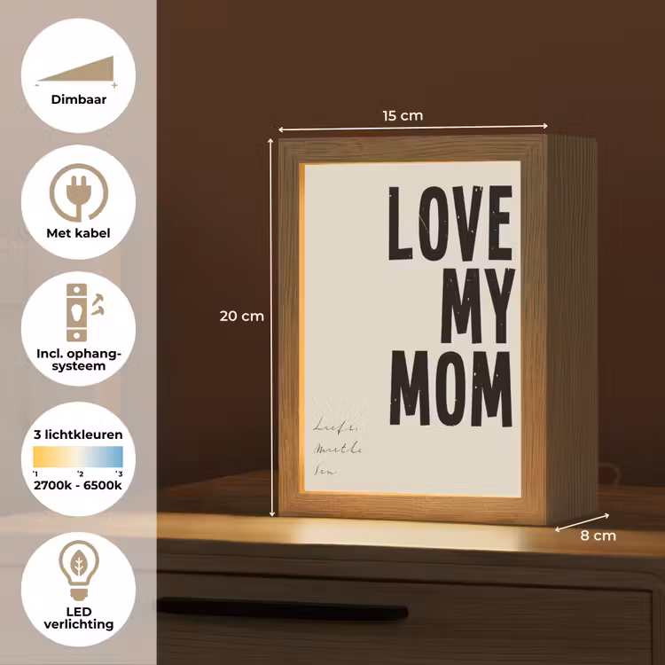 Gepersonaliseerde Lightbox - Love My Mom — 7