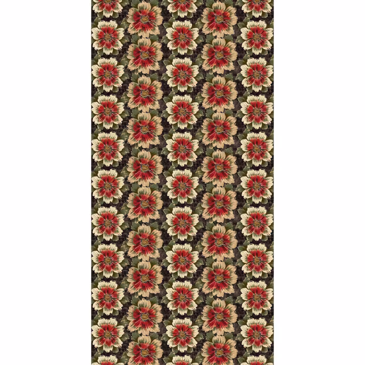 Behang - Bloemen - Klassiek - Patroon - Rood — 2