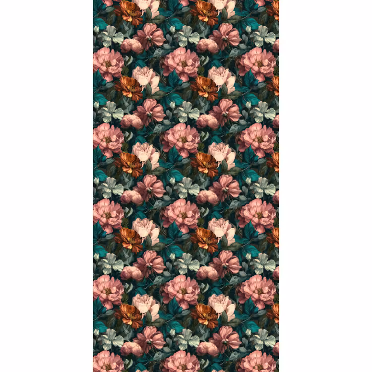 Behang - Bloemen - Schilderachtig - Patroon - Roze β 2
