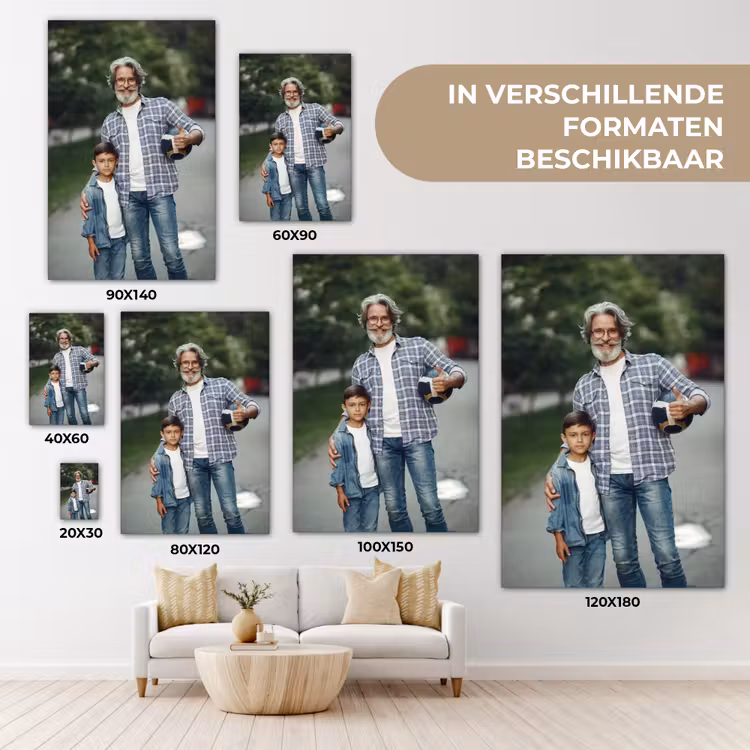 Gepersonaliseerd canvas schilderij - Zonder Border — 5