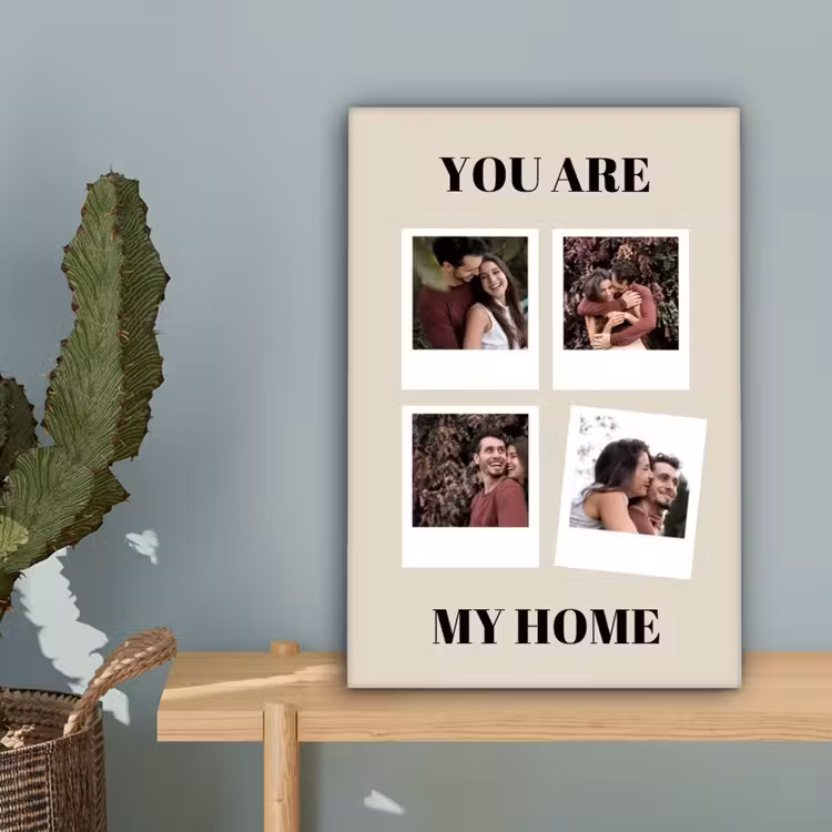 Gepersonaliseerd canvas schilderij - You Are My Home - Collage — 4