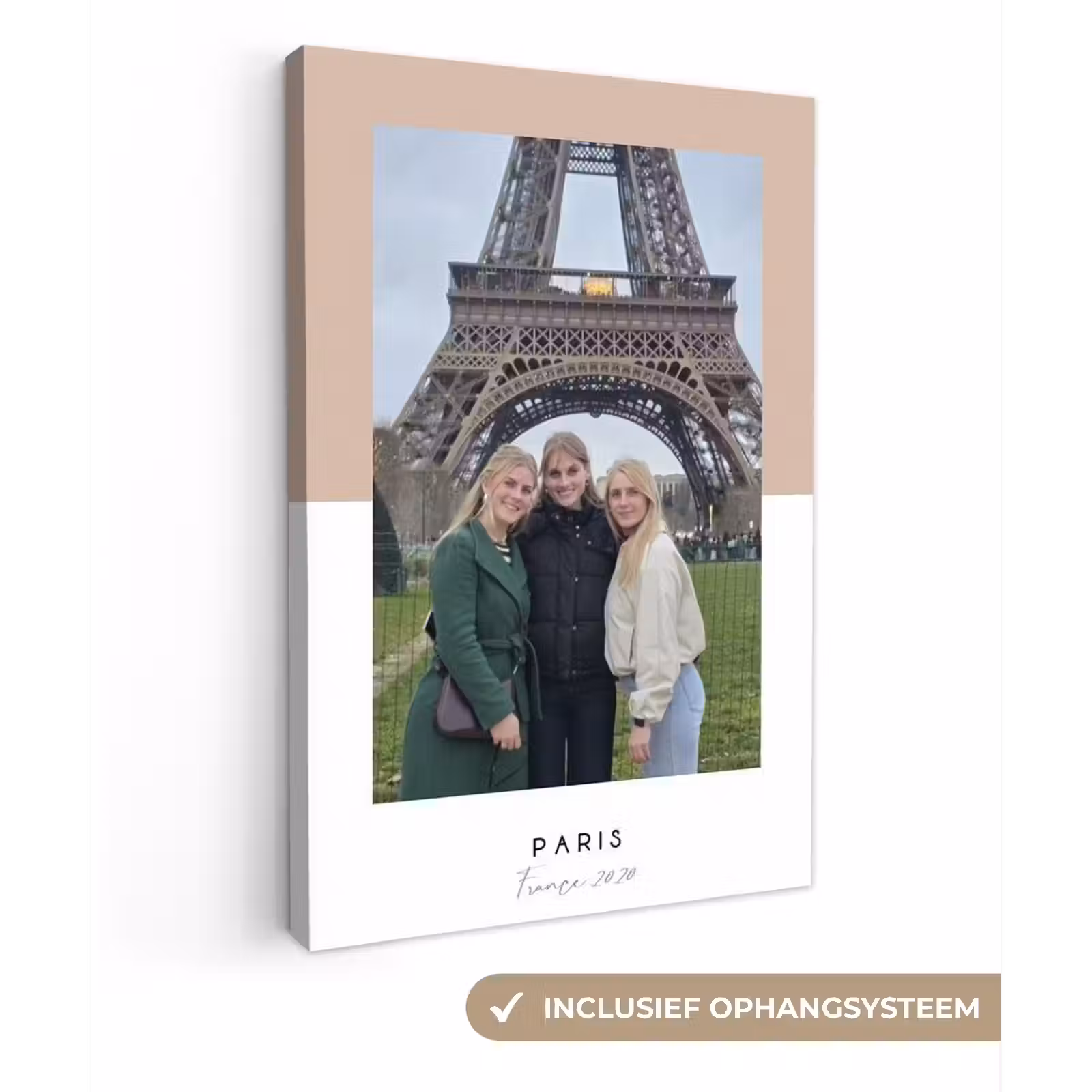 Gepersonaliseerd canvas schilderij - Paris — 1