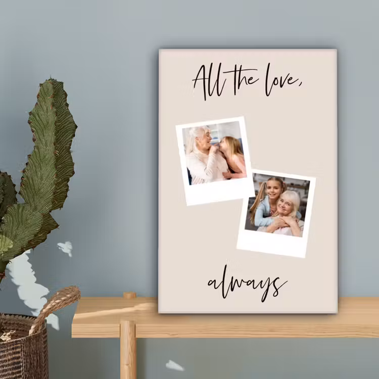 Gepersonaliseerd canvas schilderij - All The Love, Always — 4