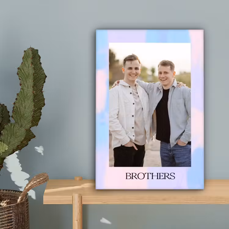 Gepersonaliseerd canvas schilderij - Brothers — 4