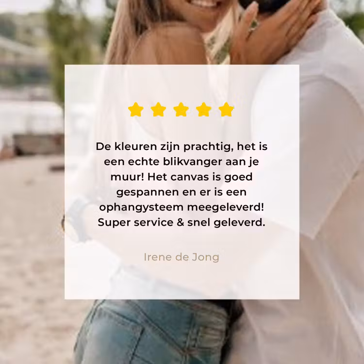 Gepersonaliseerd canvas schilderij - Forever Love - Witte Border — 3
