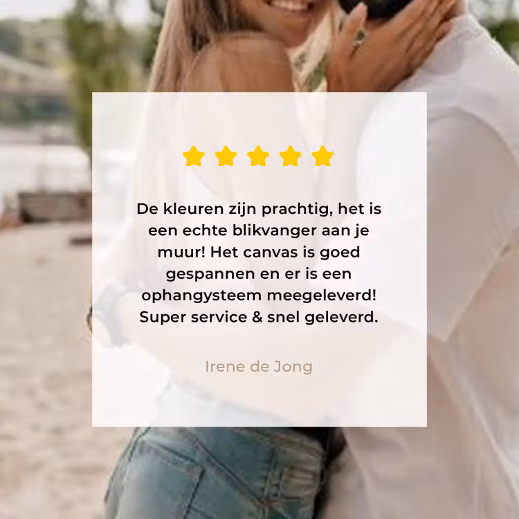 Gepersonaliseerd canvas schilderij - Forever Love - Zwarte Border — 3