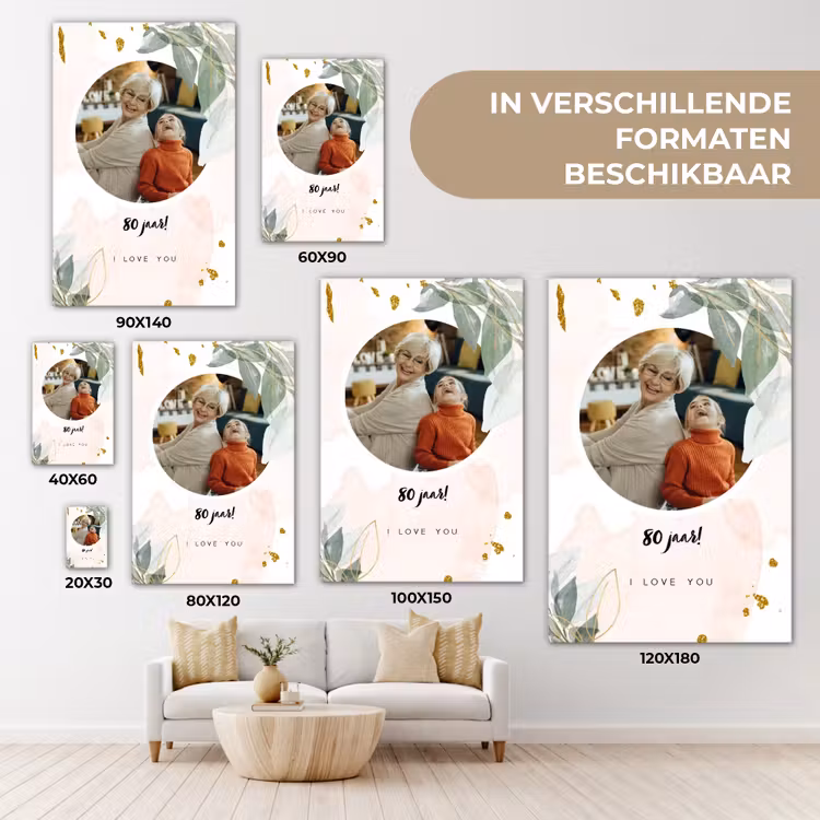 Gepersonaliseerd canvas schilderij - Jubileum - Verjaardag — 5