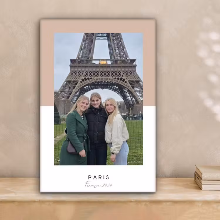 Gepersonaliseerd canvas schilderij - Paris — 2