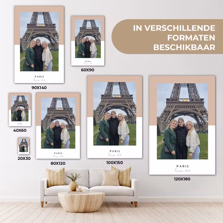 Gepersonaliseerd canvas schilderij - Paris — 5