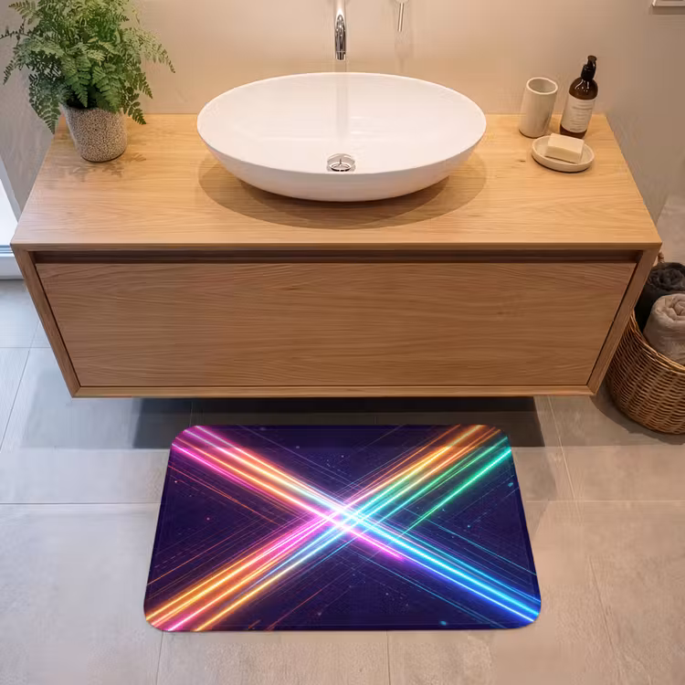 Badmat - Kruisen - Lasterstralen - Neon — 2