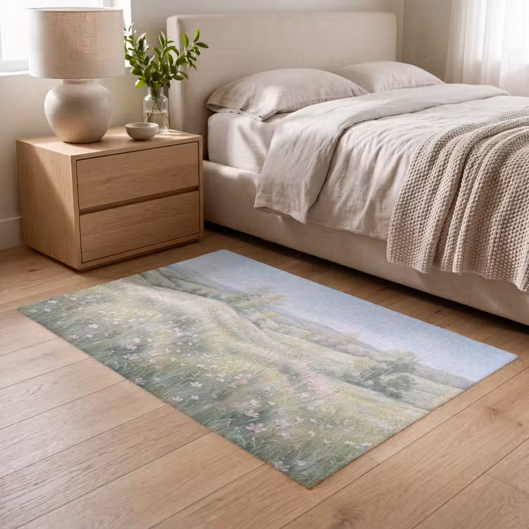 Vloerkleed - Bloemen veld - Bloemen - Groen — 6