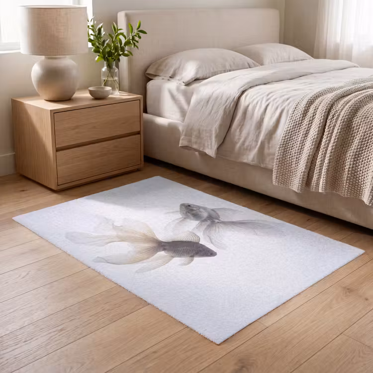Vloerkleed - Goudvissen - Modern - Wit — 6