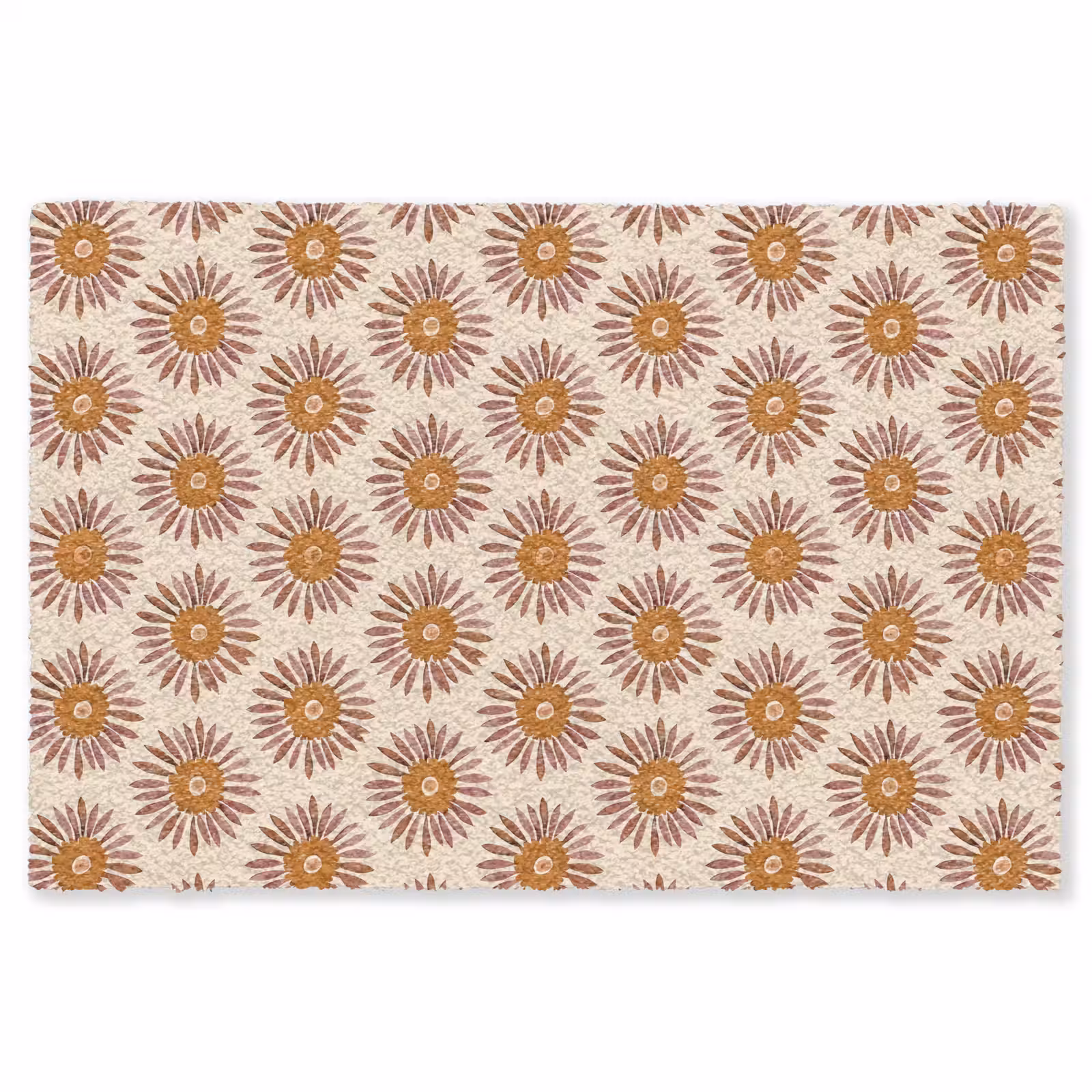 Vloerkleed - Patroon - Retro - Bruin — 1