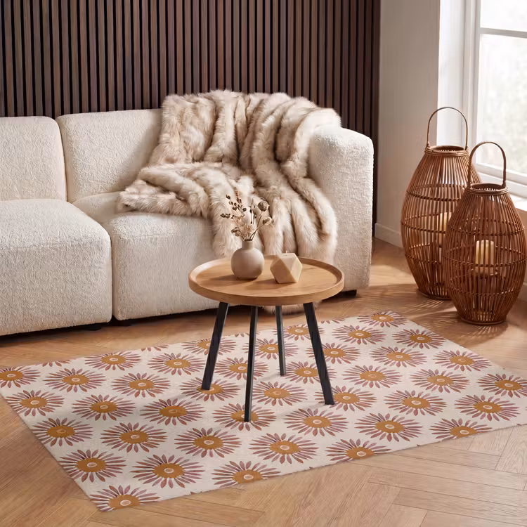 Vloerkleed - Patroon - Retro - Bruin — 3