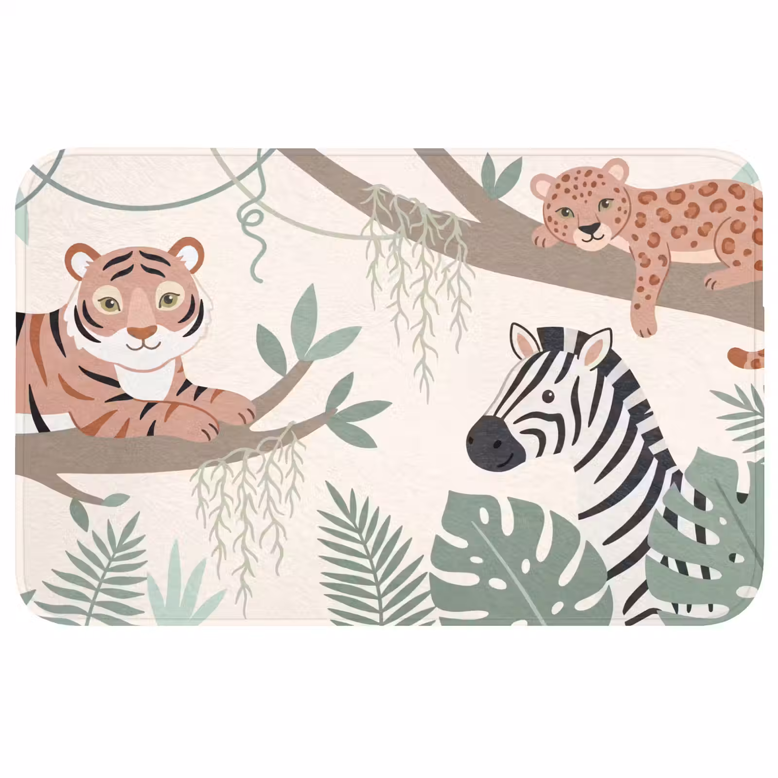Badmat - Jungle - Rustiek - Pastel — 1
