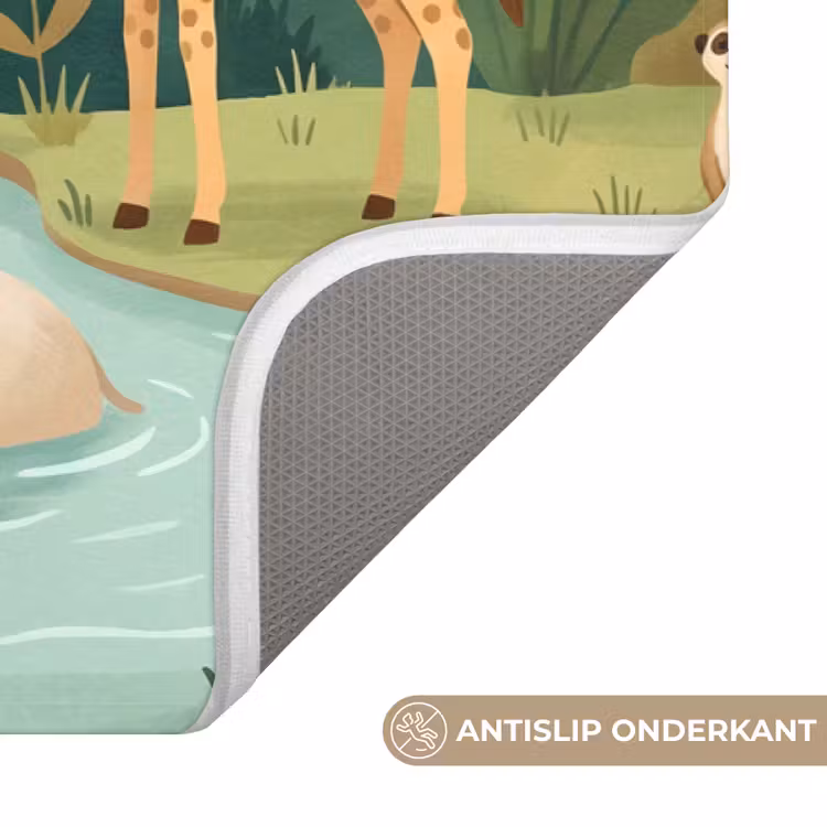 Badmat - Jungle - Oase - Dieren - Kleurrijk — 3