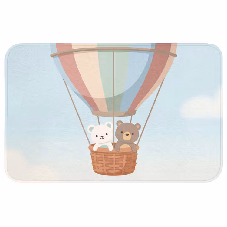 Badmat - Luchtballon - Beren - Pastel — 1