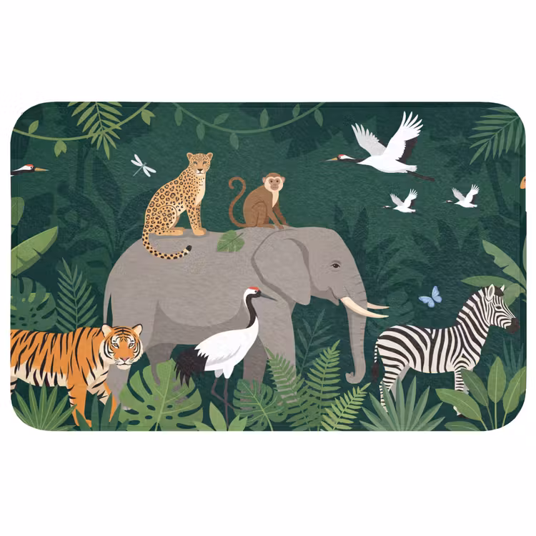 Badmat - Tropisch - Jungle - Groen — 1