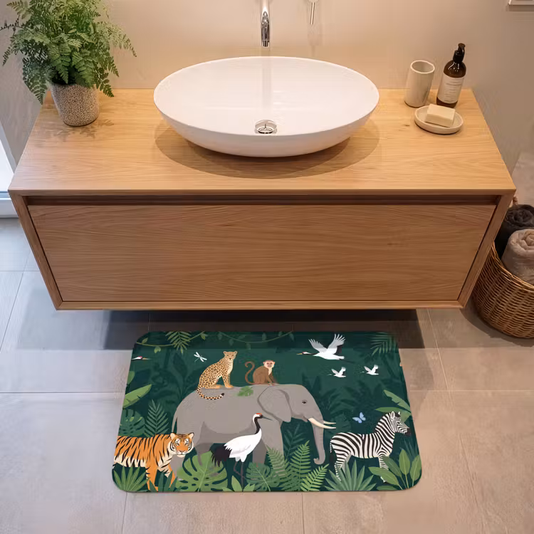 Badmat - Tropisch - Jungle - Groen — 2