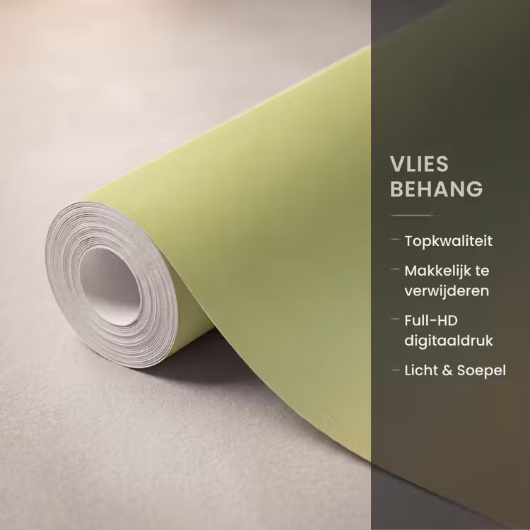 Behang - Bloemen - Geel - Wazig — 3