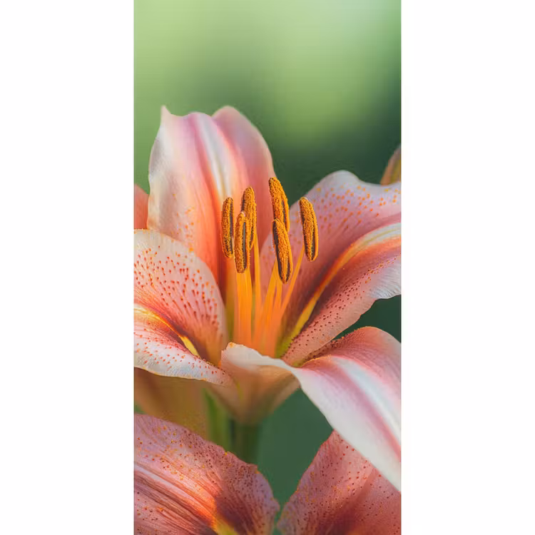 Behang - Lelie - Close up - Lichtroze — 2