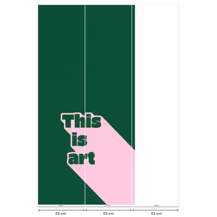 Behang - This is art - Schaduw - Roze — 6