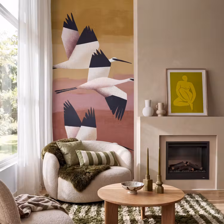 Behang - Vogels - Snavel - Abstract — 1