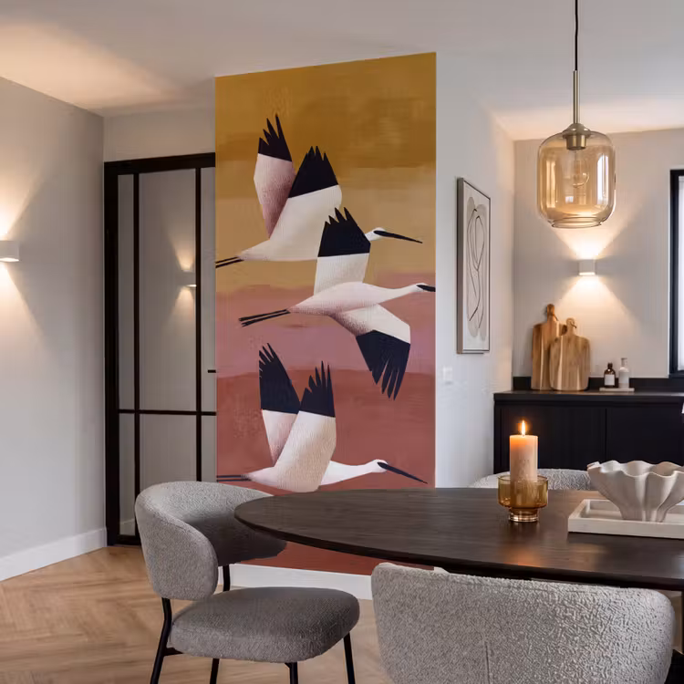 Behang - Vogels - Snavel - Abstract — 5
