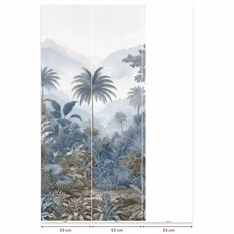 Behang - Jungle - Modern - Blauw - Groen — 6