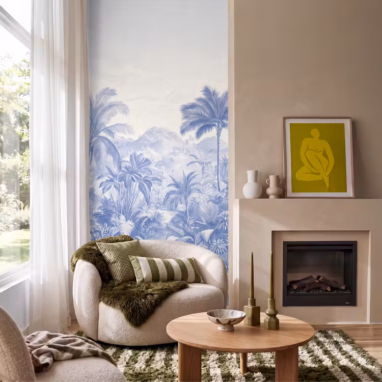 Behang - Tropisch - Jungle - Blauw — 1