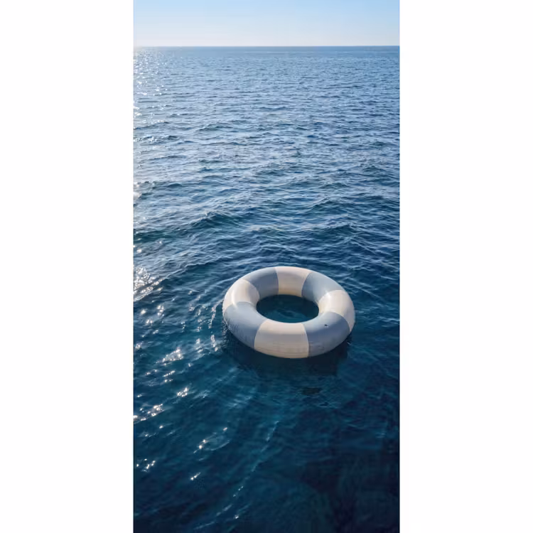 Behang - Oceaan - Zwemband - Horizon — 2