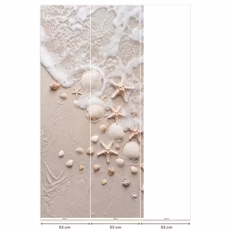Behang - Schelpen - Zeesterren - Strand — 6