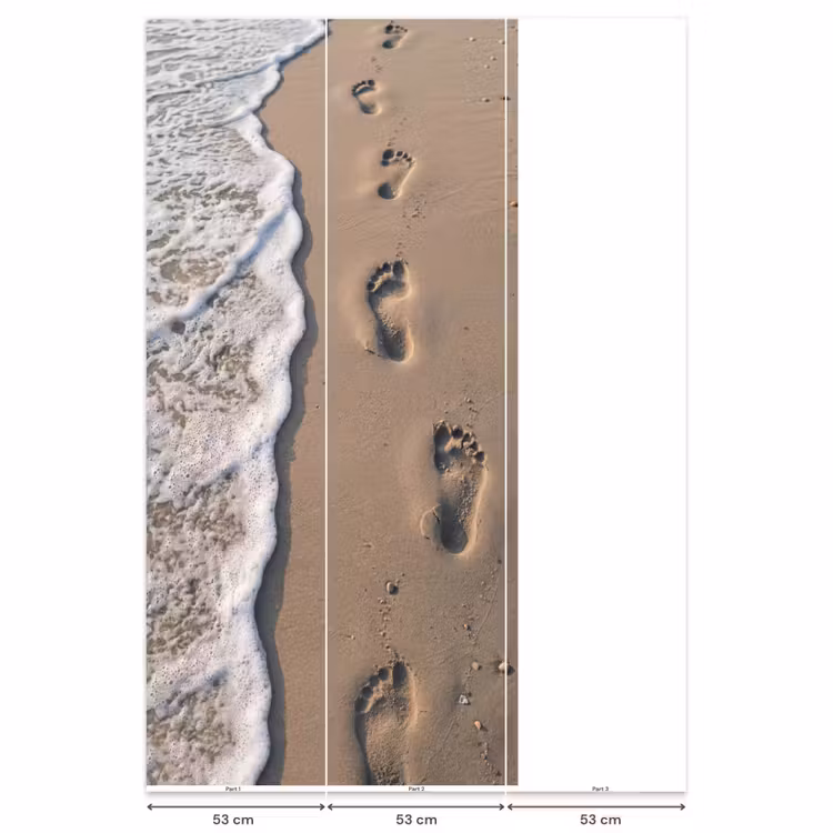 Behang - Voetstappen - Vloedlijn - Zee — 6