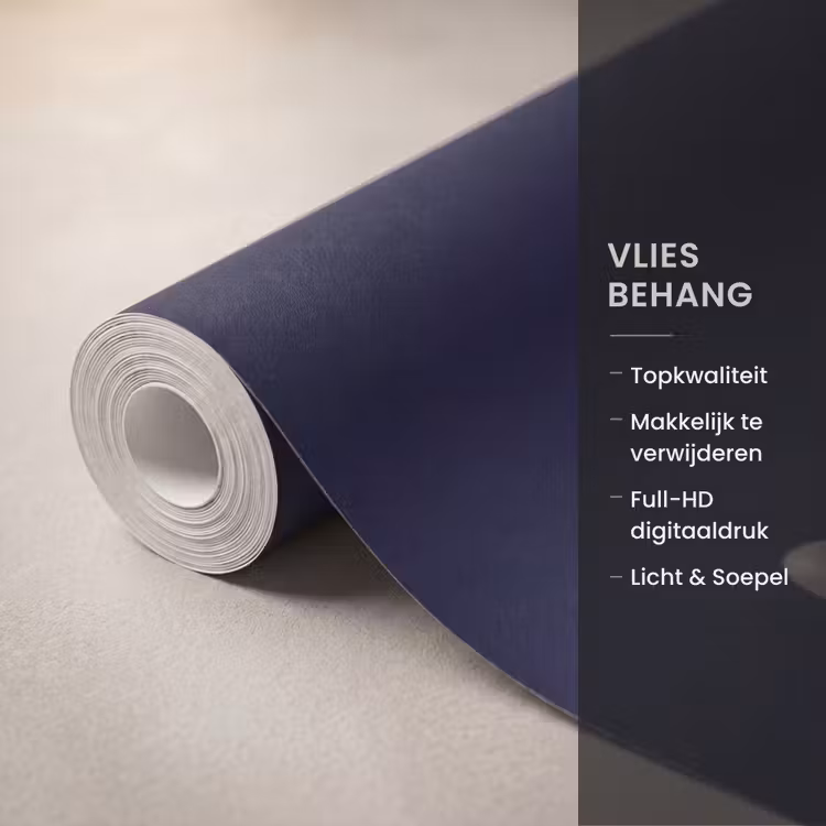 Behang - Koe - Delfts - Blauw - Artistiek — 3