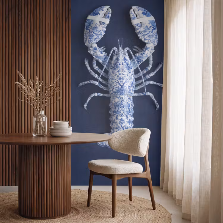 Behang - Kreeft - Porselein - Delfts - Blauw — 4