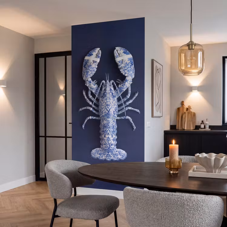 Behang - Kreeft - Porselein - Delfts - Blauw — 5
