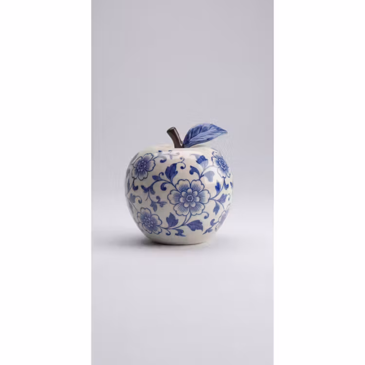 Behang - Appel - Blauw - Klassiek — 2