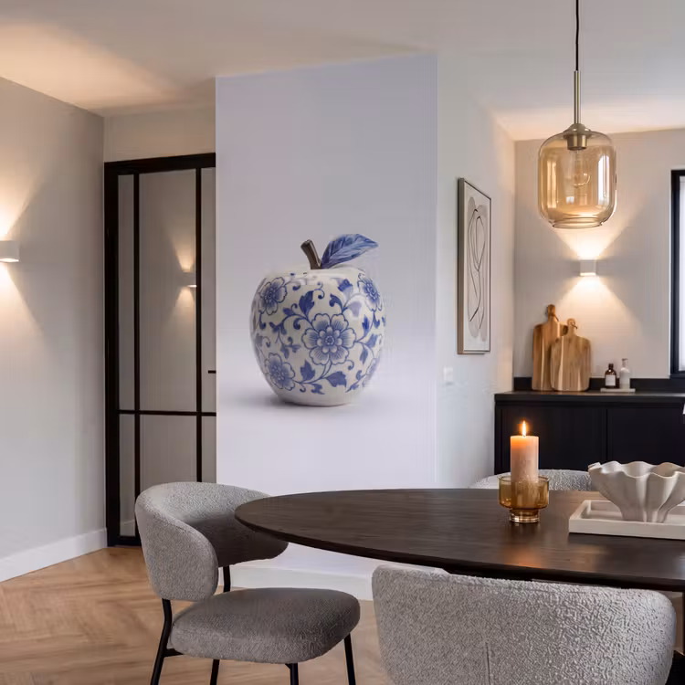 Behang - Appel - Blauw - Klassiek — 5