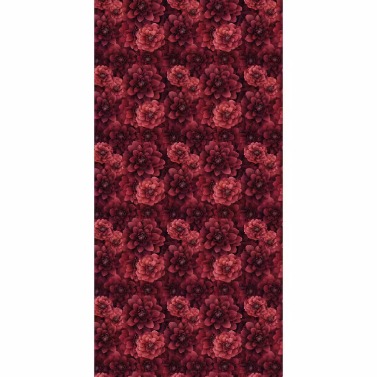 Behang - Dahlias - Bloemen - Rood — 2