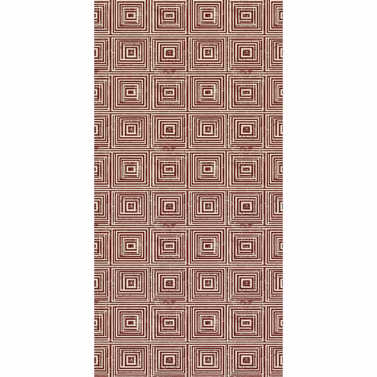 Behang - Geometrisch - Patroon - Rood β 2