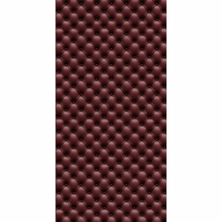 Behang - Leer - Patroon - Bordeaux — 2