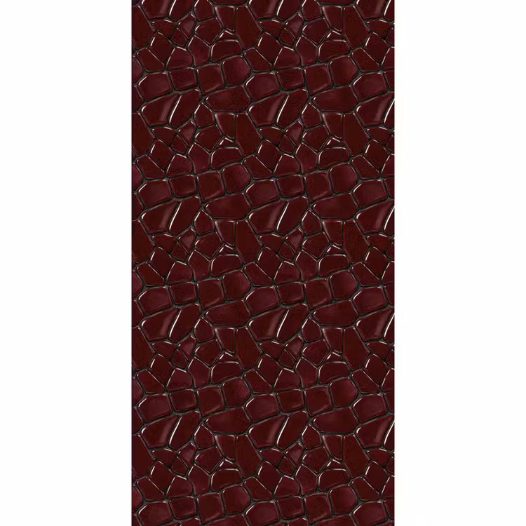 Behang - Mozaïek - Tegel - Bordeauxrood — 2