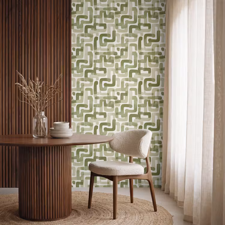 Behang - Modern - Grafisch - Groen — 4