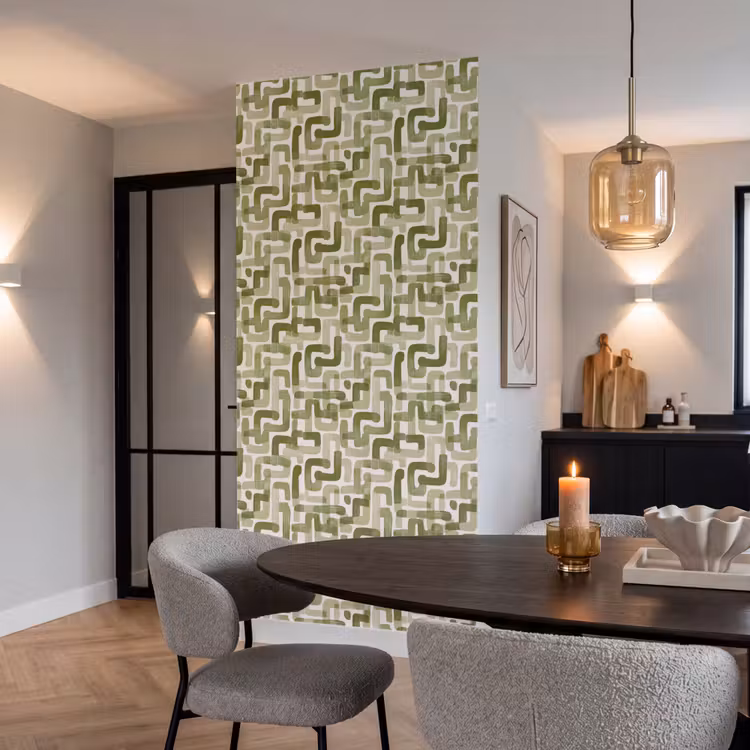 Behang - Modern - Grafisch - Groen — 5