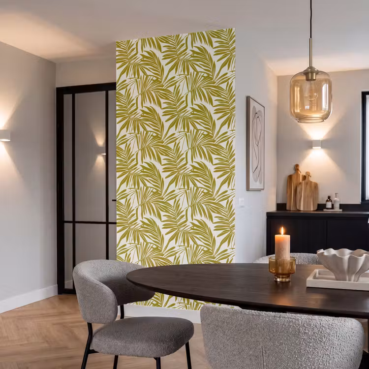 Behang - Palmblad - Patroon - Groen — 5