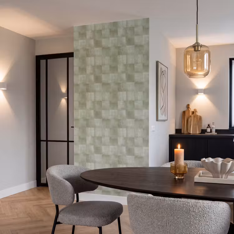 Behang - Vlakken - Rustiek - Groen — 5